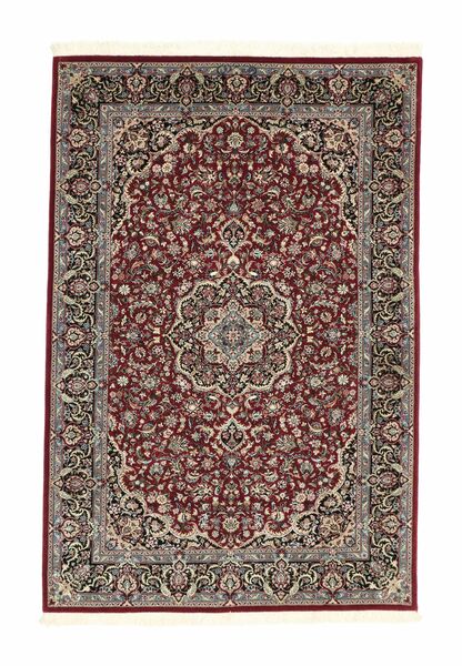 102X155 Ilam Sherkat Farsh Silk Rug Oriental Brown/Black (Wool, Persia/Iran)