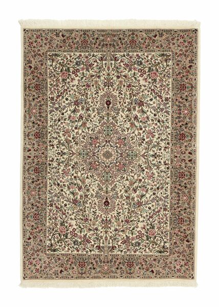 105X150 Ilam Sherkat Farsh Silk Rug Oriental Brown/Orange (Wool, Persia/Iran)