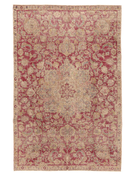 Alfombra Stonewash Vintage 170X260 Marrón/Rojo Oscuro (Lana, Persia/Irán)