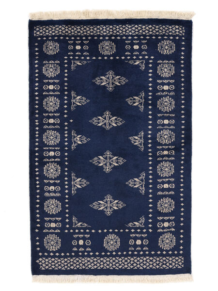 Dywan Orientalny Pakistański Bucharski 2Ply 77X120 Czarny/Ciemnoszary (Wełna, Pakistan )