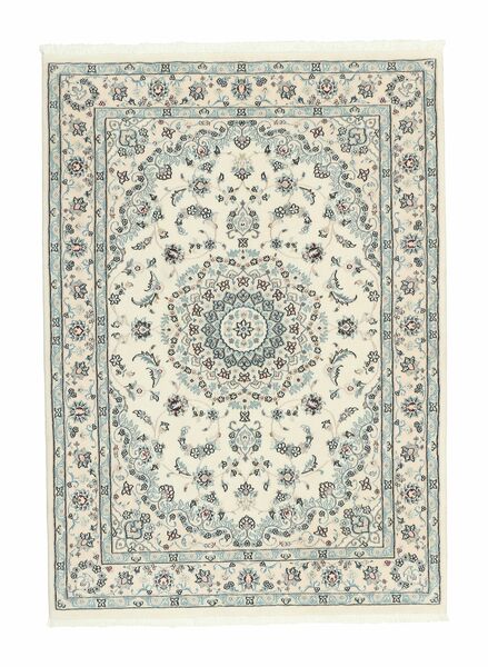  Persian Nain 6La Rug 110X156 Green/Dark Green (Wool, Persia/Iran)