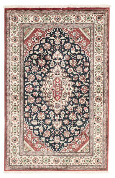 77X119 Qum Silke Teppe Orientalsk Brun/Beige (Silke, Persia/Iran)