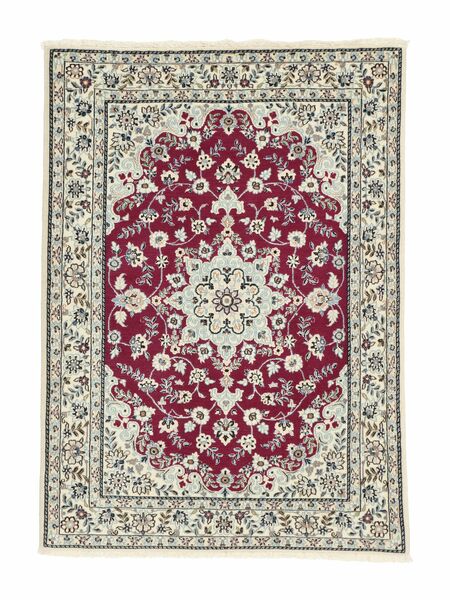  82X112 Nain 6La Rug Dark Red/Dark Yellow Persia/Iran