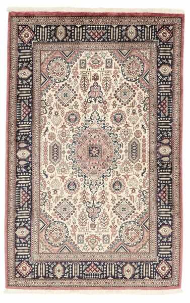 75X116 Qum Silke Teppe Orientalsk Brun/Beige (Silke, Persia/Iran)