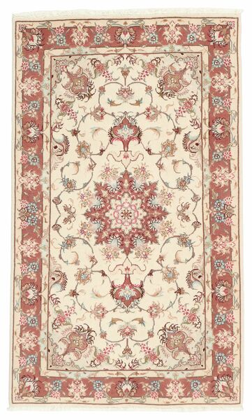  Persisk Tabriz 50 Raj Tæppe 70X122 Beige/Brun (Uld, Persien/Iran)