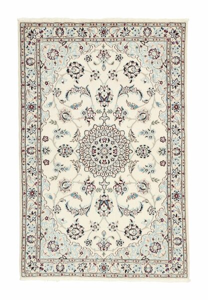 80X123 Tappeto Nain 6La Orientale Beige/Giallo (Lana, Persia/Iran)