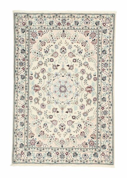  Persisk Nain 6La Tæppe 85X128 Beige/Gul (Uld, Persien/Iran)