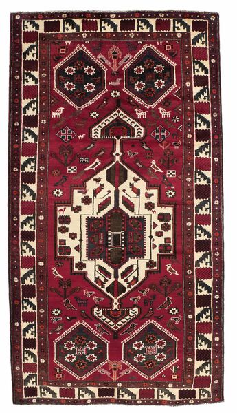  170X315 Lori Covor Traverse Hol Negru/Dark Red Persia/Iran
