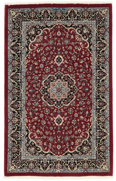 Ilam Sherkat Farsh Silke Teppe 80X126 Svart/Brun Ull, Persia/Iran