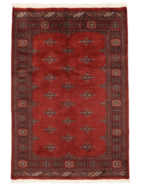  Pakistan Bokhara 2Ply Vloerkleed 123X180 Donkerrood/Zwart Carpetvista