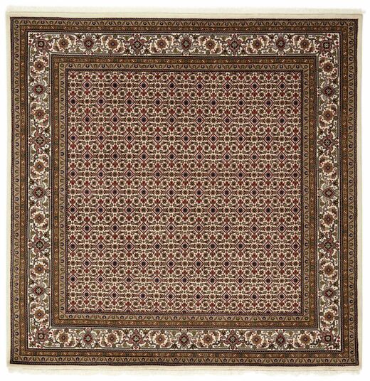 Alfombra Oriental Tabriz Royal 200X201 Cuadrada Marrón/Negro (Lana, India)