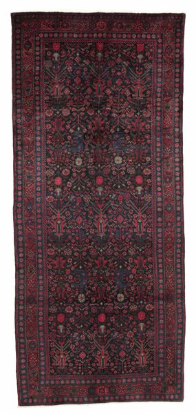  Persian Koliai Rug 130X296 Black/Dark Red