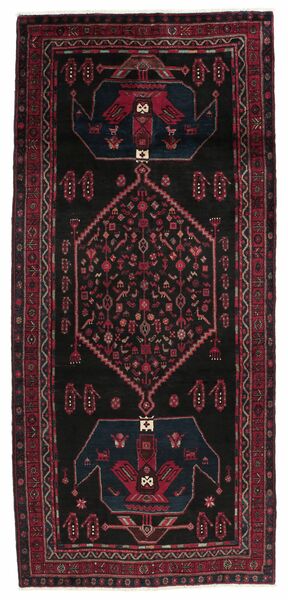 Alfombra Oriental Koliai 132X290 De Pasillo Negro/Rojo Oscuro (Lana, Persia/Irán)