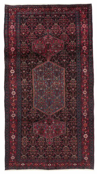 Tappeto Persiano Koliai 160X300 Passatoie Nero/Rosso Scuro (Lana, Persia/Iran)