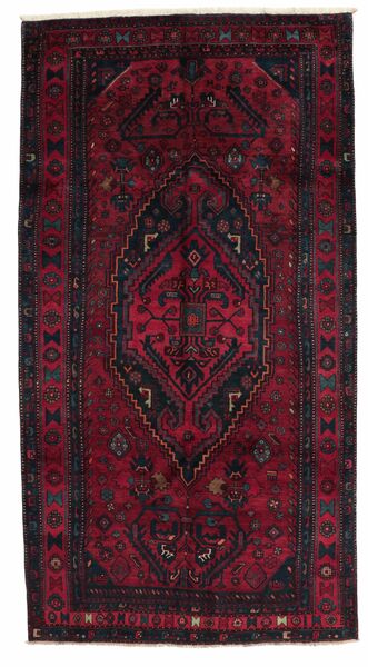 Alfombra Koliai 148X281 Negro/Rojo Oscuro (Lana, Persia/Irán)