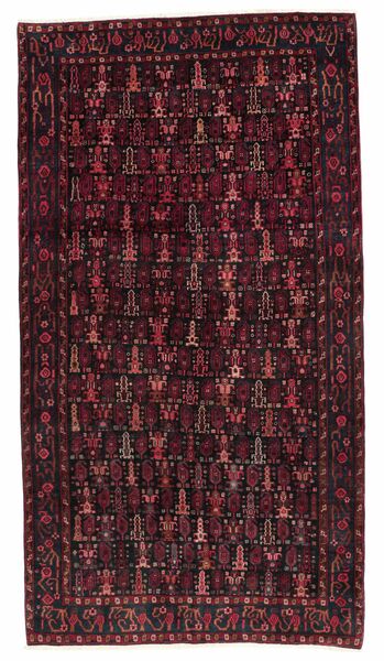  Koliai Alfombra 152X284 Persa De Lana Negro/Rojo Oscuro Pequeño