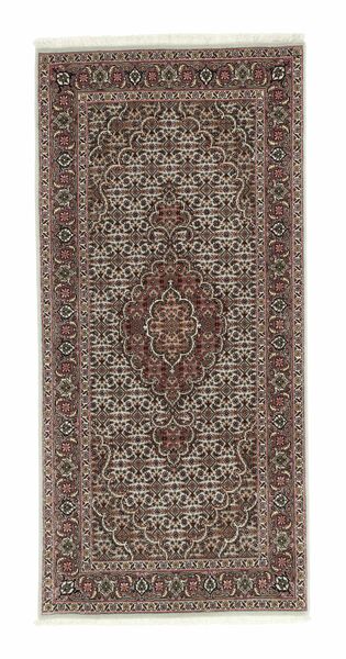 Tabriz 50 Raj Rug 70X148 Brown/Black Wool, Persia/Iran