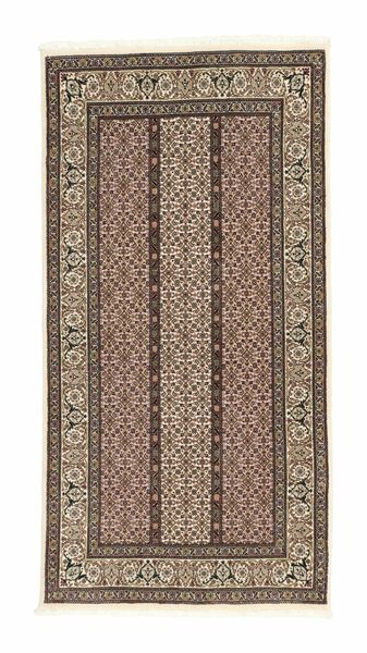  Persian Tabriz 50 Raj Rug 70X140 Brown/Black