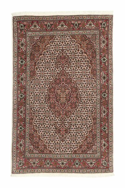  Tabriz 50 Raj Tepih 80X130 Perzijski Vuneni Braon/Tamno Crvena Mali Sag