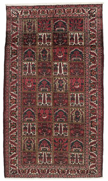 167X292 Alfombra Bakhtiari Oriental De Pasillo Negro/Rojo Oscuro (Lana, Persia/Irán)