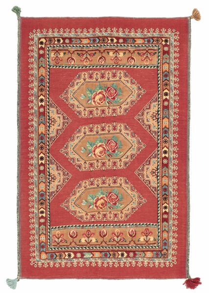 84X130 Tappeto Gabbeh Persia Moderno Rosso Scuro/Marrone (Lana, Persia/Iran)