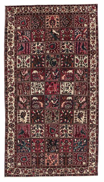  170X310 Bakhtiari Rug Black/Brown Persia/Iran