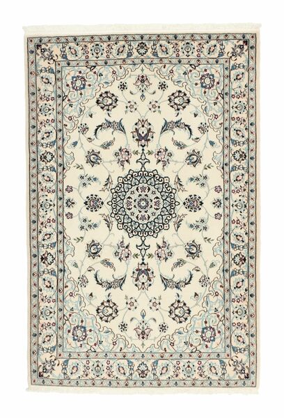 Nain 6La Rug 87X133 Yellow/Dark Yellow Wool, Persia/Iran