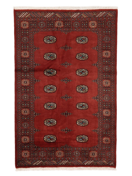 124X191 Dywan Orientalny Pakistański Bucharski 2Ply Ciemnoczerwony/Czarny (Wełna, Pakistan ) Carpetvista