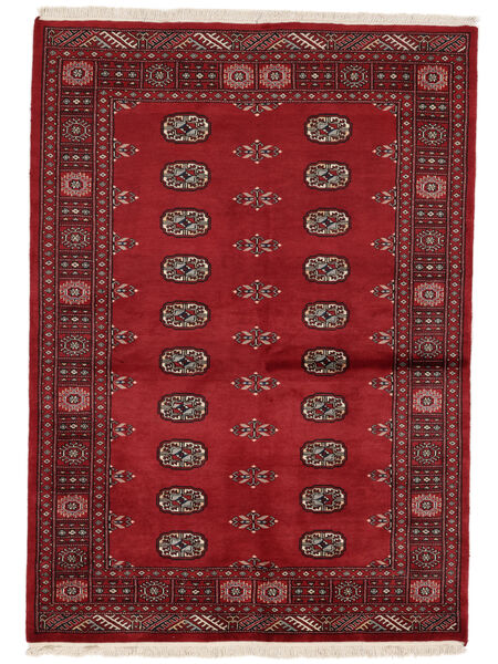 140X197 Alfombra Pakistan Bukara 2Ply Oriental Rojo Oscuro/Negro (Lana, Pakistán) Carpetvista