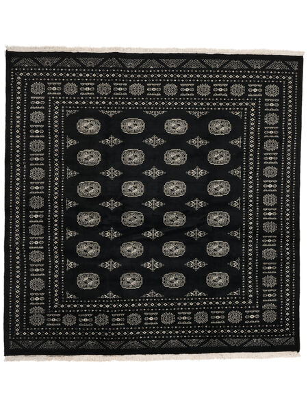  Orientalischer Pakistan Buchara 2Ply Teppich 201X205 Quadratisch Schwarz/Dunkelgelb Wolle, Pakistan Carpetvista