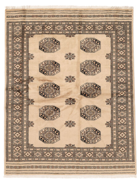  Pakistan Bukara 3Ply Alfombra 168X215 De Lana Marrón/Beige Carpetvista