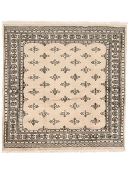  Pakisztáni Bokhara 2Ply 199X201 Gyapjúszőnyeg Bézs/Barna Carpetvista