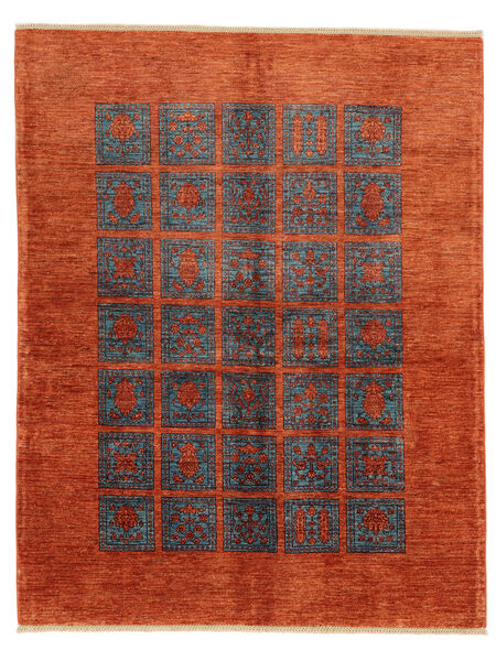 159X200 Shabargan Rug Modern Dark Red/Red (Wool, Afghanistan) Carpetvista