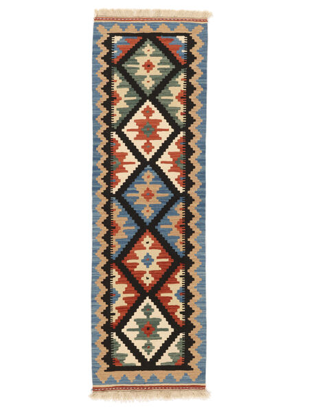  Perzsa Kilim Qashqai Szőnyeg 60X197 Fekete/Barna Carpetvista