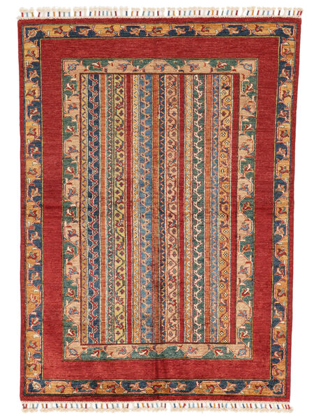  Shabargan Vloerkleed 135X188 Wol Donkerrood/Bruin Klein Carpetvista