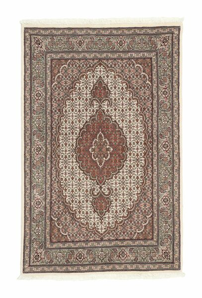 Täbriz 50 Raj Teppich 80X125 Braun/Orange Wolle, Persien/Iran