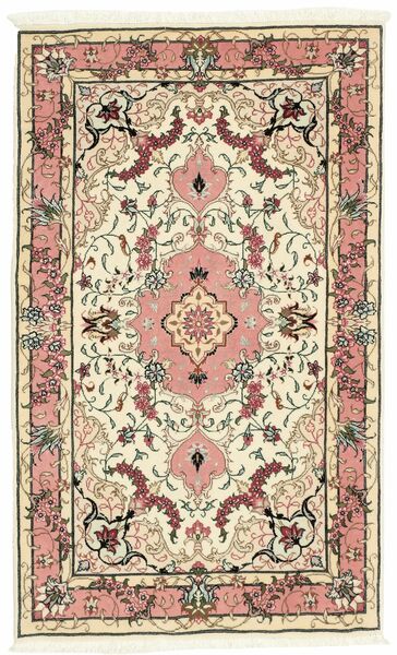 75X125 Tabriz 50 Raj Vloerkleed Oosters Bruin/Beige (Wol, Perzië/Iran)