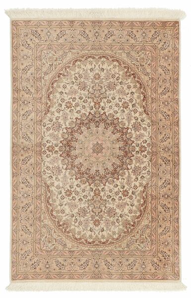  Persisk Qum Silke Teppe 79X120 Brun/Oransje