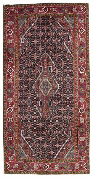  Persan Ardabil Covor 145X290 Negru/Dark Red