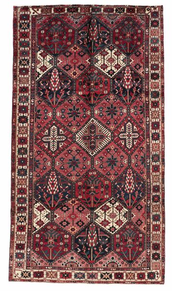 Tappeto Bakhtiari 170X310 Passatoie Nero/Rosso Scuro (Lana, Persia/Iran)