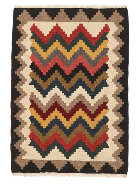  Kilim Kaszkaj Dywan 83X118 Perski Czarny/Brunatny Mały Carpetvista