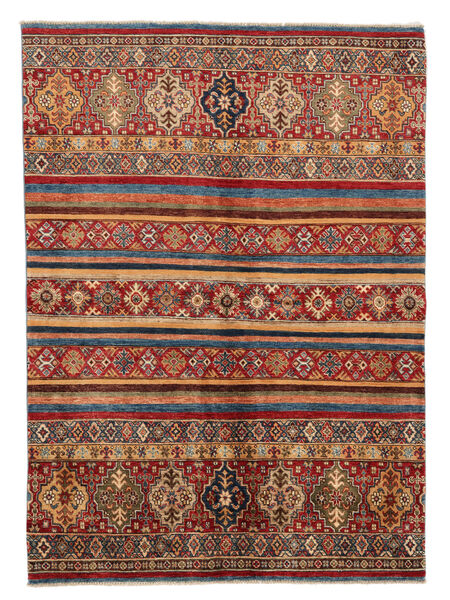  Shabargan Matta 153X211 Mörkröd/Brun Carpetvista