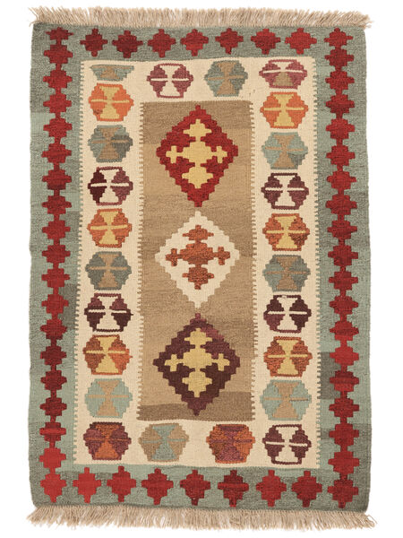  85X121 Kelim Ghashghai Teppe Mørk Rød/Oransje Persia/Iran Carpetvista