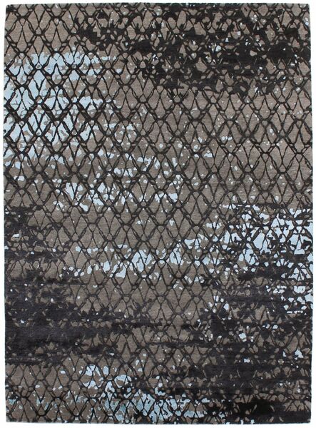  200X300 Contemporary Design Rug Black/Dark Grey India