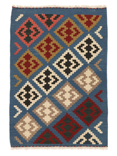  Persian Kilim Qashqai Rug 82X118 Dark Blue/Brown ( Persia/Iran)