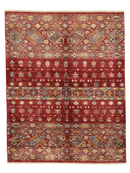  162X203 Shabargan Rug Dark Red/Brown Afghanistan Carpetvista