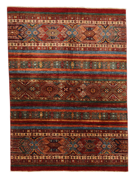  152X207 Randig Liten Shabargan Matta Ull, Carpetvista