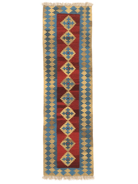  Kilim Qashqai Szőnyeg 56X194 Perzsa Narancssárga/Sötétpiros Kicsi Carpetvista