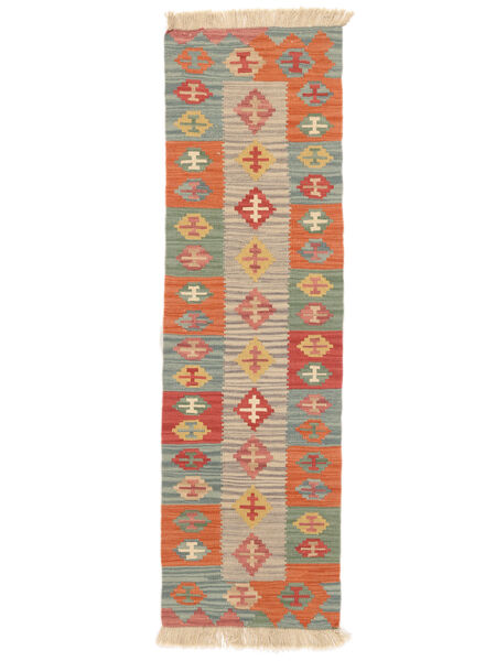  Kilim Qashqai Szőnyeg 56X192 Perzsa Piros/Sötétzöld Kicsi Carpetvista