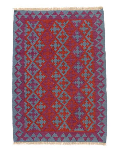 125X175 Tapete Kilim Ghashghai Oriental Vermelho Escuro/Azul Escuro (Pérsia/Irão) Carpetvista